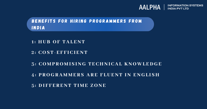 Benefits for hiring programmers from India