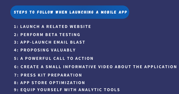 Steps to Successfully Launch an App 