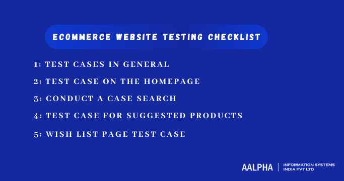 eCommerce Website Testing Checklist