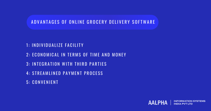 advantages of online grocery delivery software