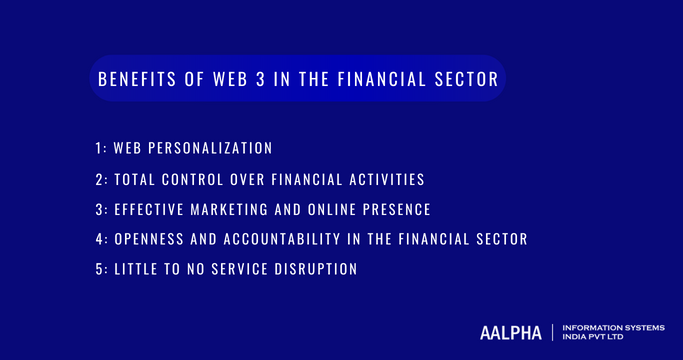 benefits of Web 3 in the financial sector