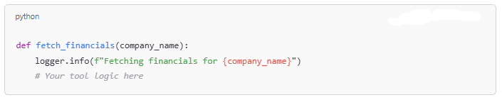 Adding Custom Logs and Prompts