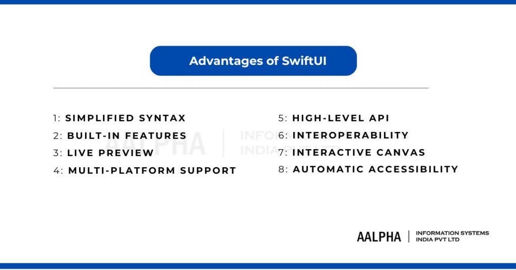 Advantages of SwiftUI Advantages of SwiftUI