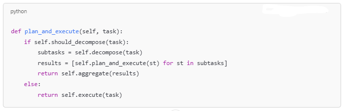 Recursive Orchestration and Planning