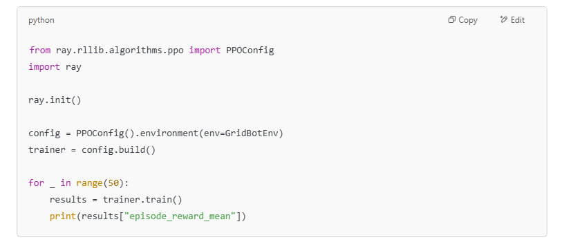 Train Agents with RLlib