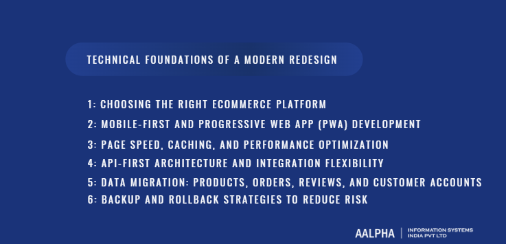 Technical Foundations of a Modern ecommerce website Redesign Technical Foundations of a Modern ecommerce website Redesign