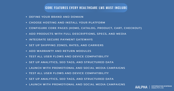 Features Every Healthcare LMS Must Include Features Every Healthcare LMS Must Include