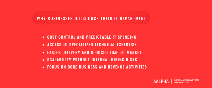 Why Businesses Outsource Their IT Department