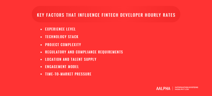 Key Factors That Influence Fintech Developer Hourly Rates