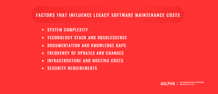 Key Factors That Influence Legacy Software Maintenance Costs Key Factors That Influence Legacy Software Maintenance Costs