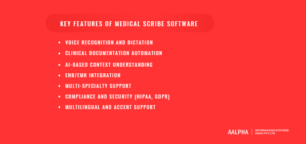 Key Features of Medical Scribe Software Key Features of Medical Scribe Software