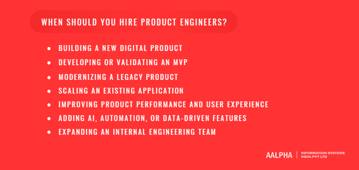 When should you hire product engineers