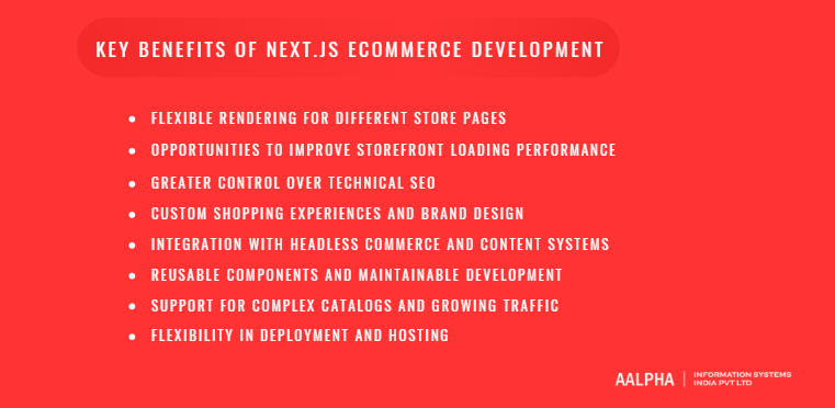 Key benefits of Next.js eCommerce development Key benefits of Next.js eCommerce development