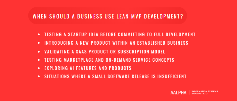 When Should a Business Use Lean MVP Development When Should a Business Use Lean MVP Development