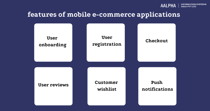 features of mobile e-commerce applications