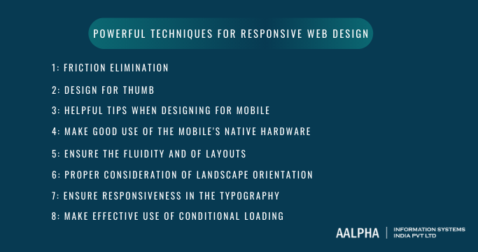 Powerful techniques for responsive web design