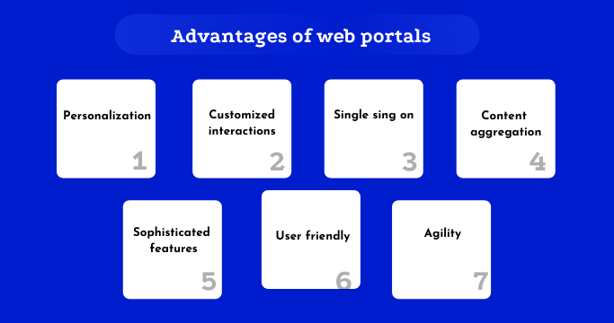 Advantages of web portals