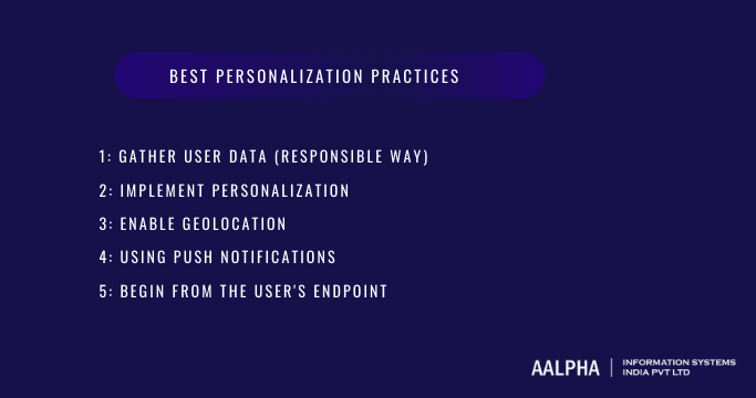Best personalization practices