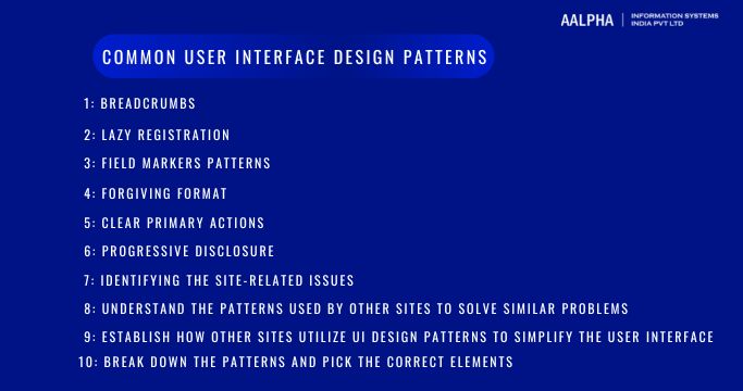 User Interface Design Patterns