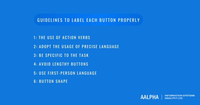 guidelines to label each button properly