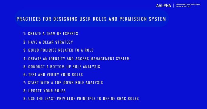 Practices for Designing User roles and Permission system