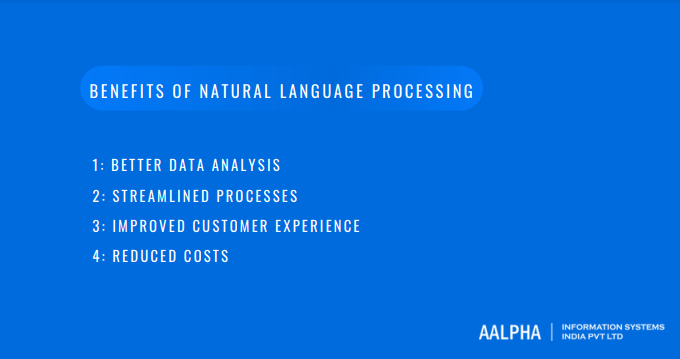 Benefits of natural language processing