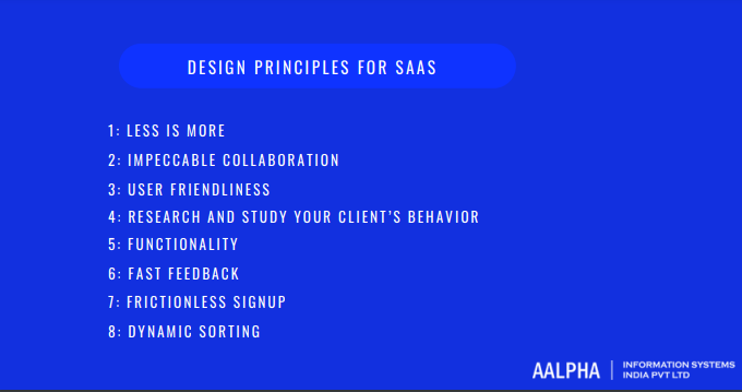 Design Principles for SaaS