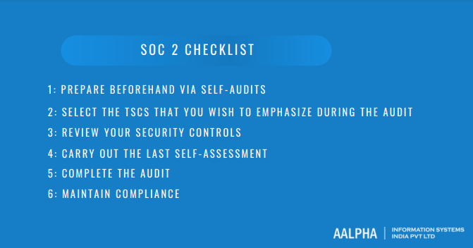SOC 2 audit checklist