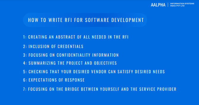 How to Write RFI for Software Development