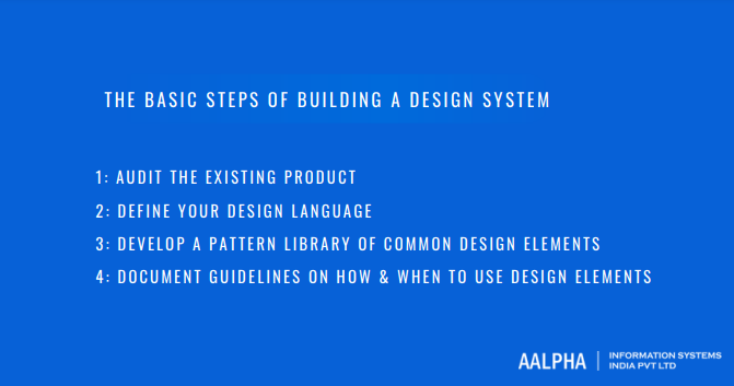 steps of building a design system